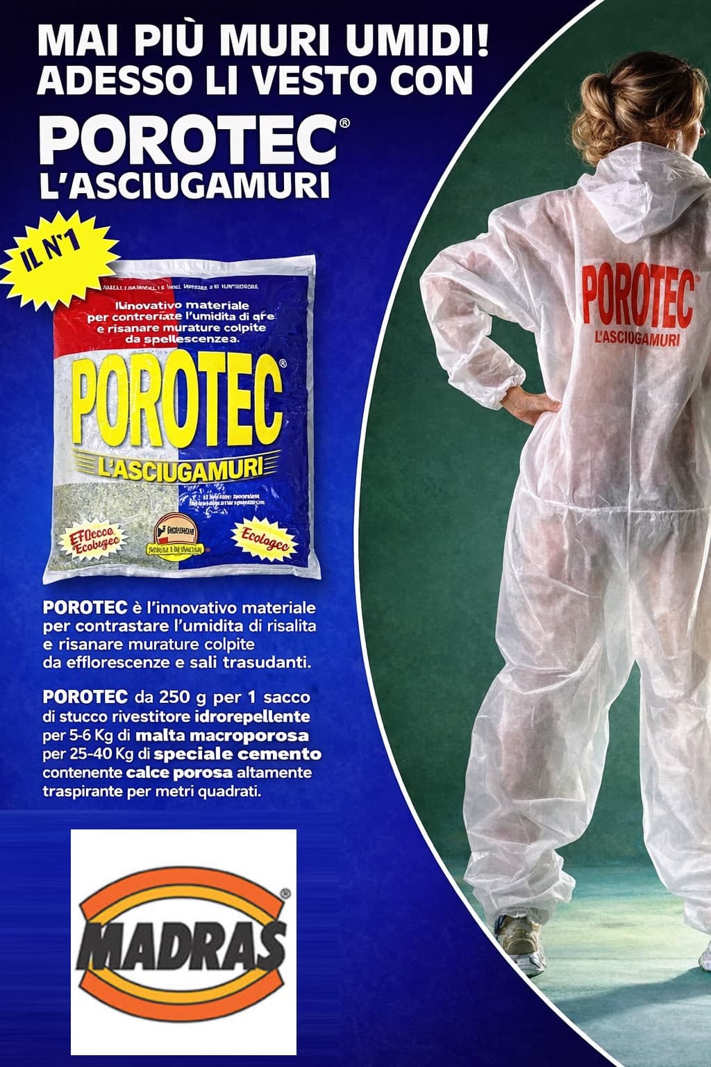 Madras Porotec additivo per intonaco deumidificante - 3