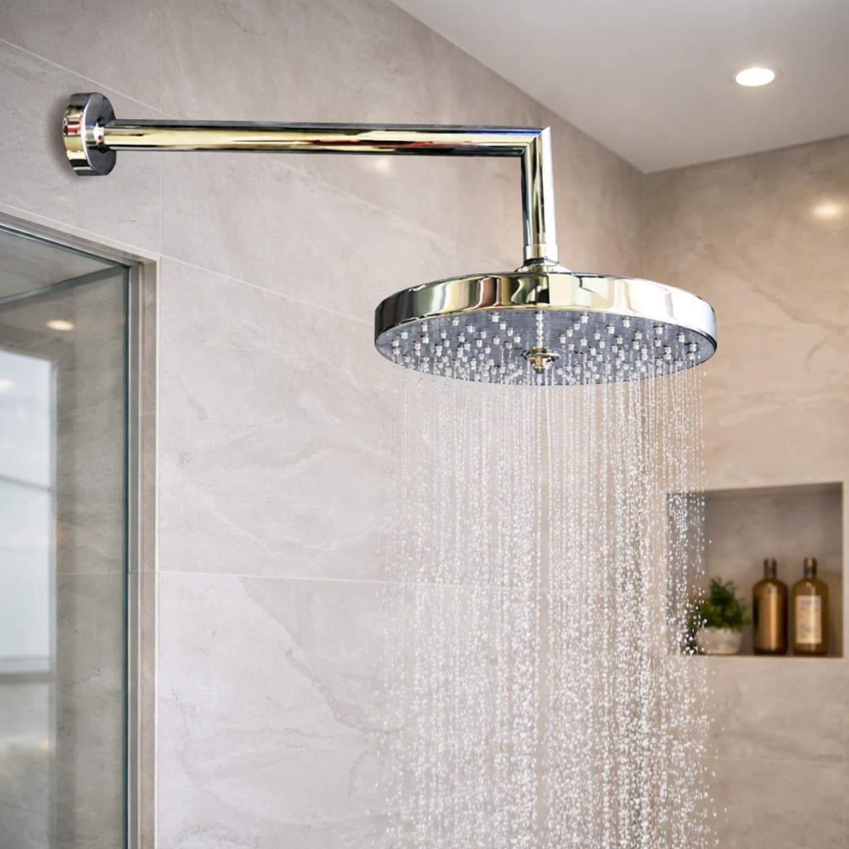 Dual Jet soffione doccia 20 cm con braccio 30 cm - 2
