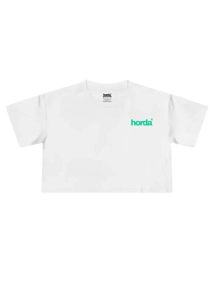 T-Shirt Donna Cropped Fit Bianca - Vibes | 100% Cotone - 2