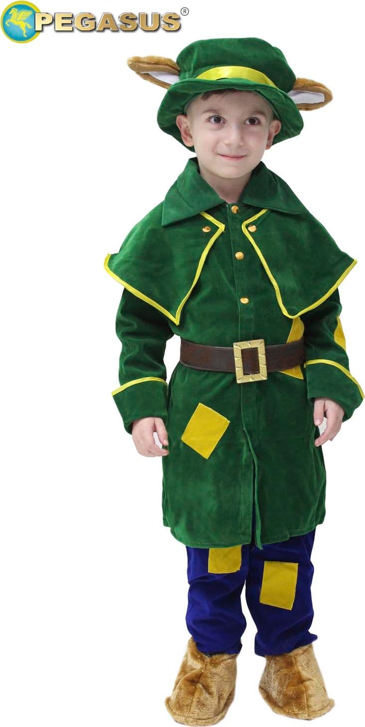 COSTUME CARNEVALE VOLPE DI PINOCCHIO BAMBINO DA 3 A 5 ANNI - PEGASUS COD. 0660 - 3