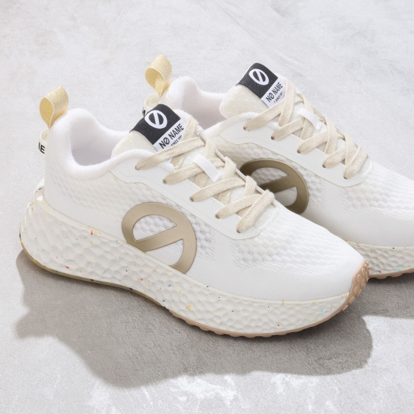 NO NAME SNEAKER ART.CARTER FLY BIANCO DORATO - 7