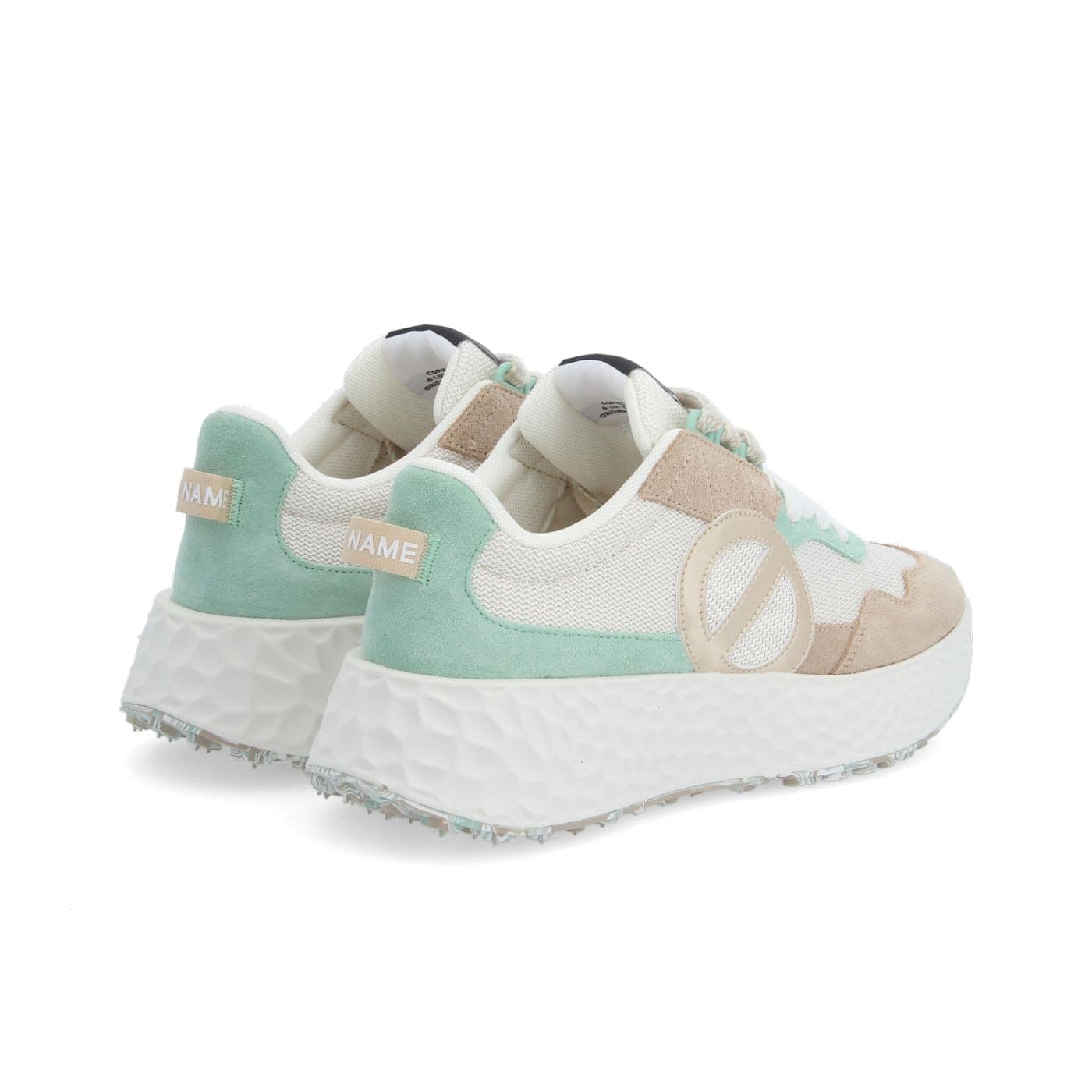 NO NAME SNEAKER ART.carter jogger BEIGE BIANCO VERDE - 2