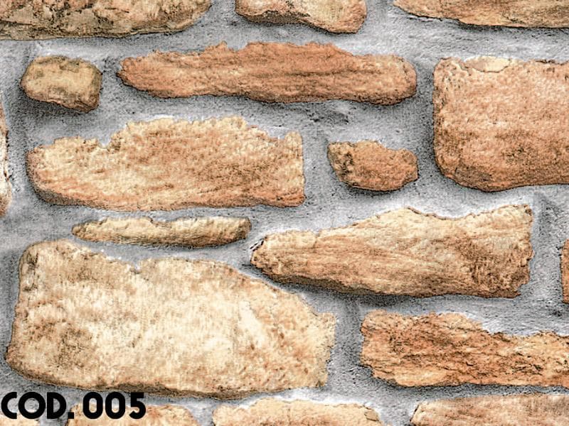 Pelicola di plastica adesiva effetto Mattoni, sughero, legno, pietre 1mt x 45cm - 2