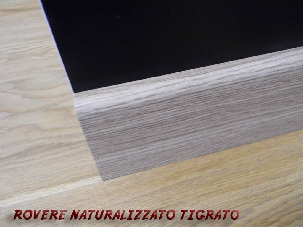 24 metri lineari di Battiscopa passacavo 1,5x8x240cm in MD Zoccolino - 23