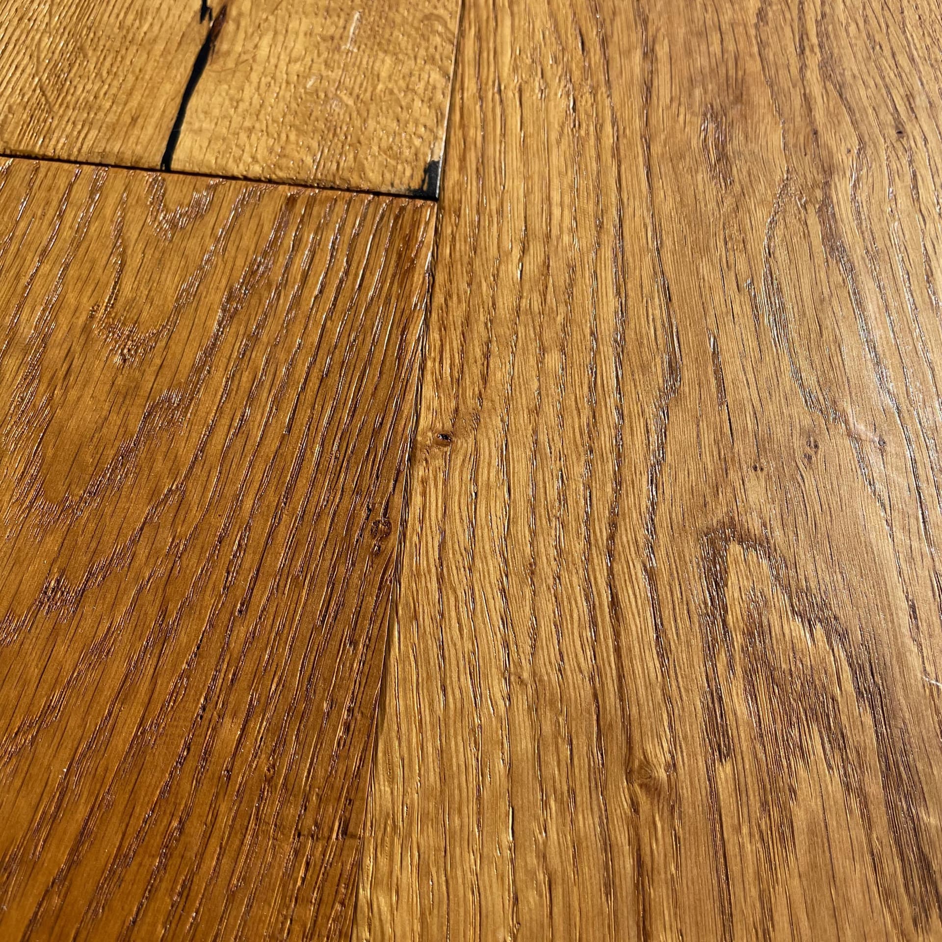 Maxilistone parquet "I MANUFATTI" quercia MIELE Olio/Cera 12x158x600/1830 piallata e bisellata a mano - 4