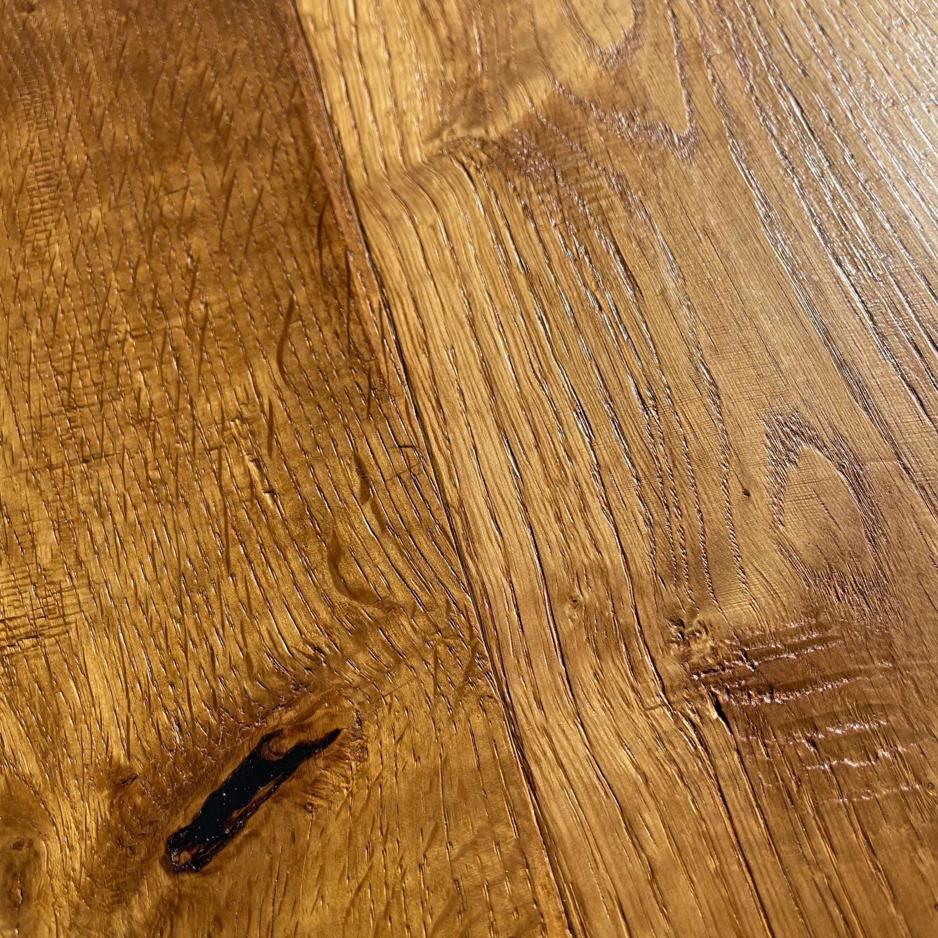 Maxilistone parquet "I MANUFATTI" quercia MIELE Olio/Cera 12x158x600/1830 piallata e bisellata a mano - 8