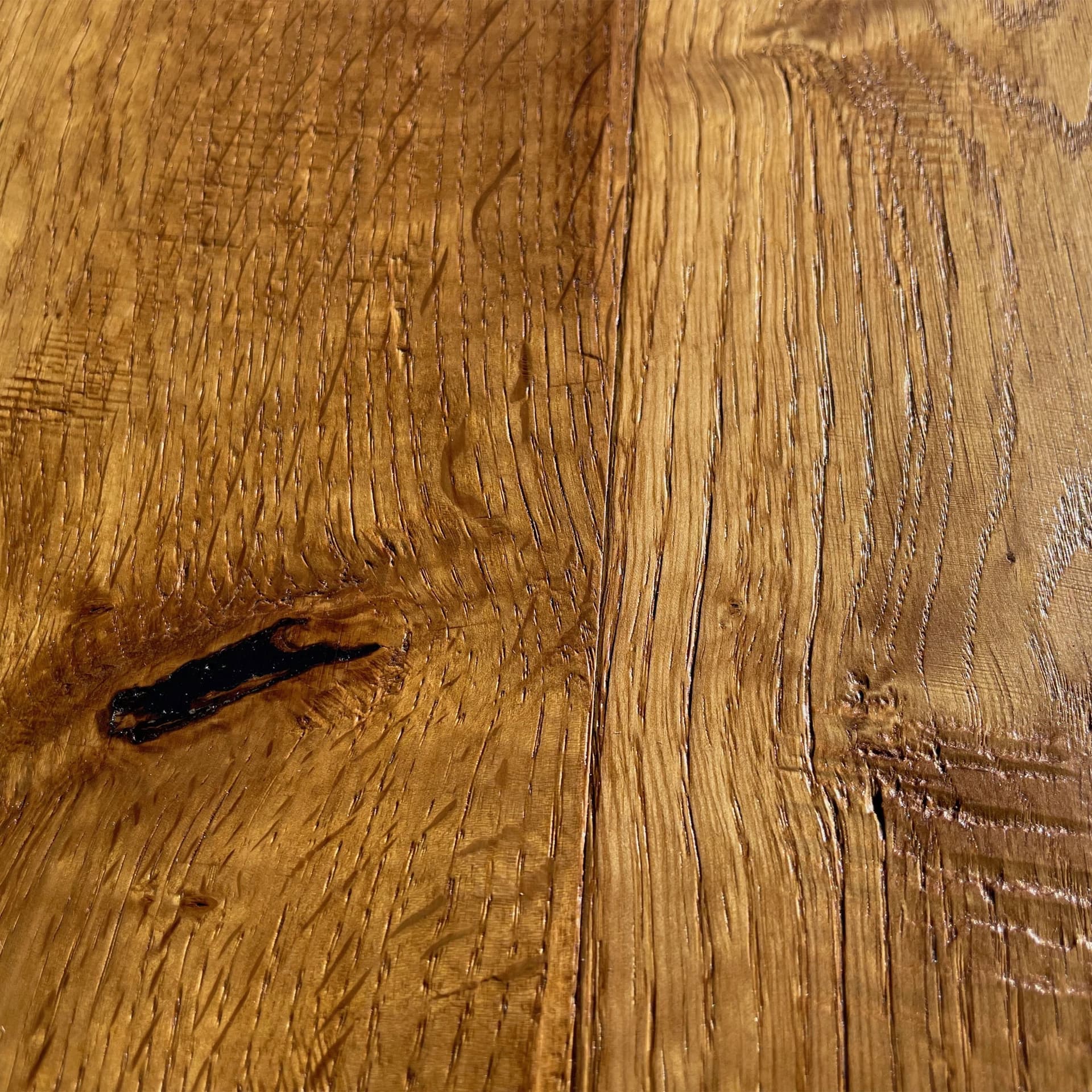 Maxilistone parquet "I MANUFATTI" quercia MIELE Olio/Cera 12x158x600/1830 piallata e bisellata a mano - 10