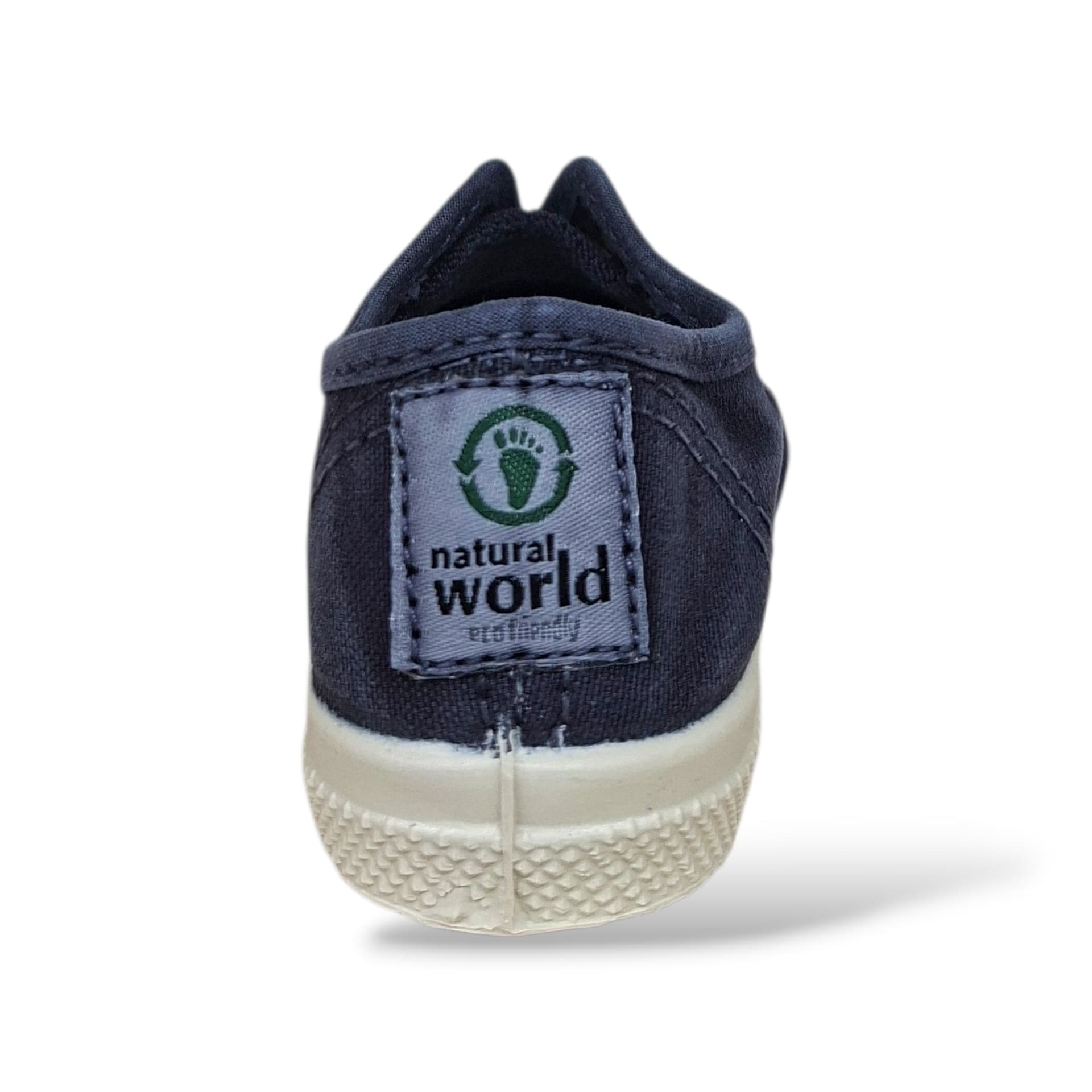 Sneakers Bambini Natural World 470 Blu Elastico – Scarpe Vegane Traspiranti Primavera Estate - 3