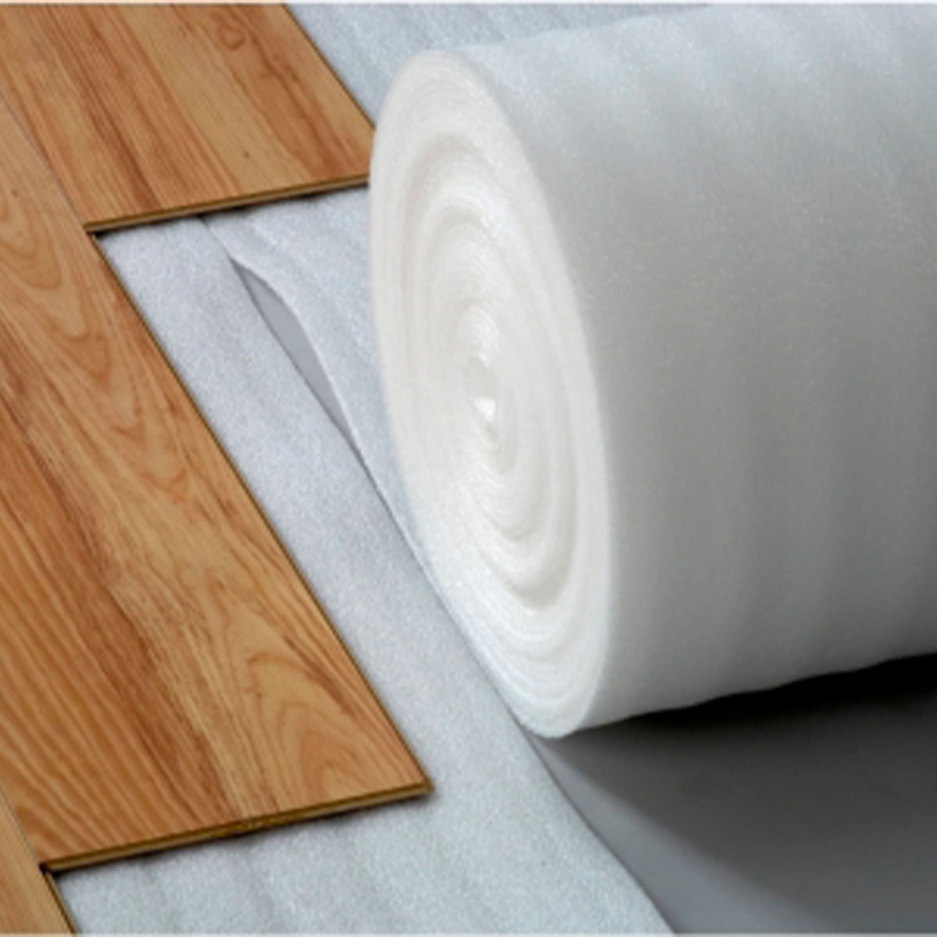 Rotolo da 50mq di Tappetino materassino per Laminati e Parquet flottanti in PE da 1,5mm - 2
