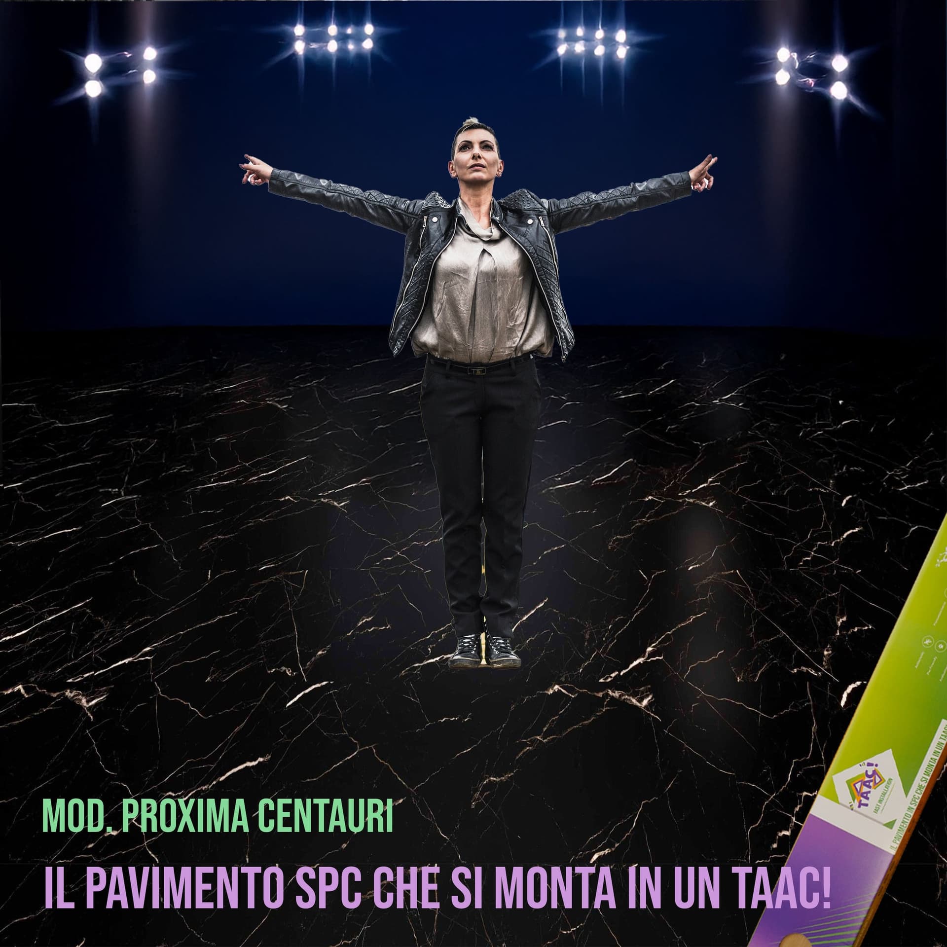 TAAC! il Pavimento SPC in Polvere di Pietra Fast-click 5mm (sp.4+1) 610X305mm mod. PROXIMA CENTAURI (prezzo al m²) - 7