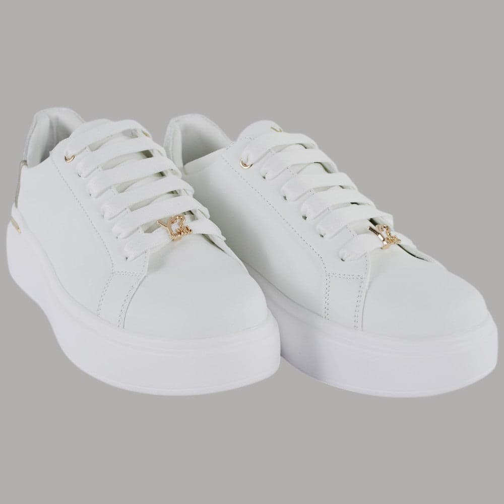 YNot Sneakers Platform GIUSY Donna Suola Alta Comfort Elegante Bianca - 2