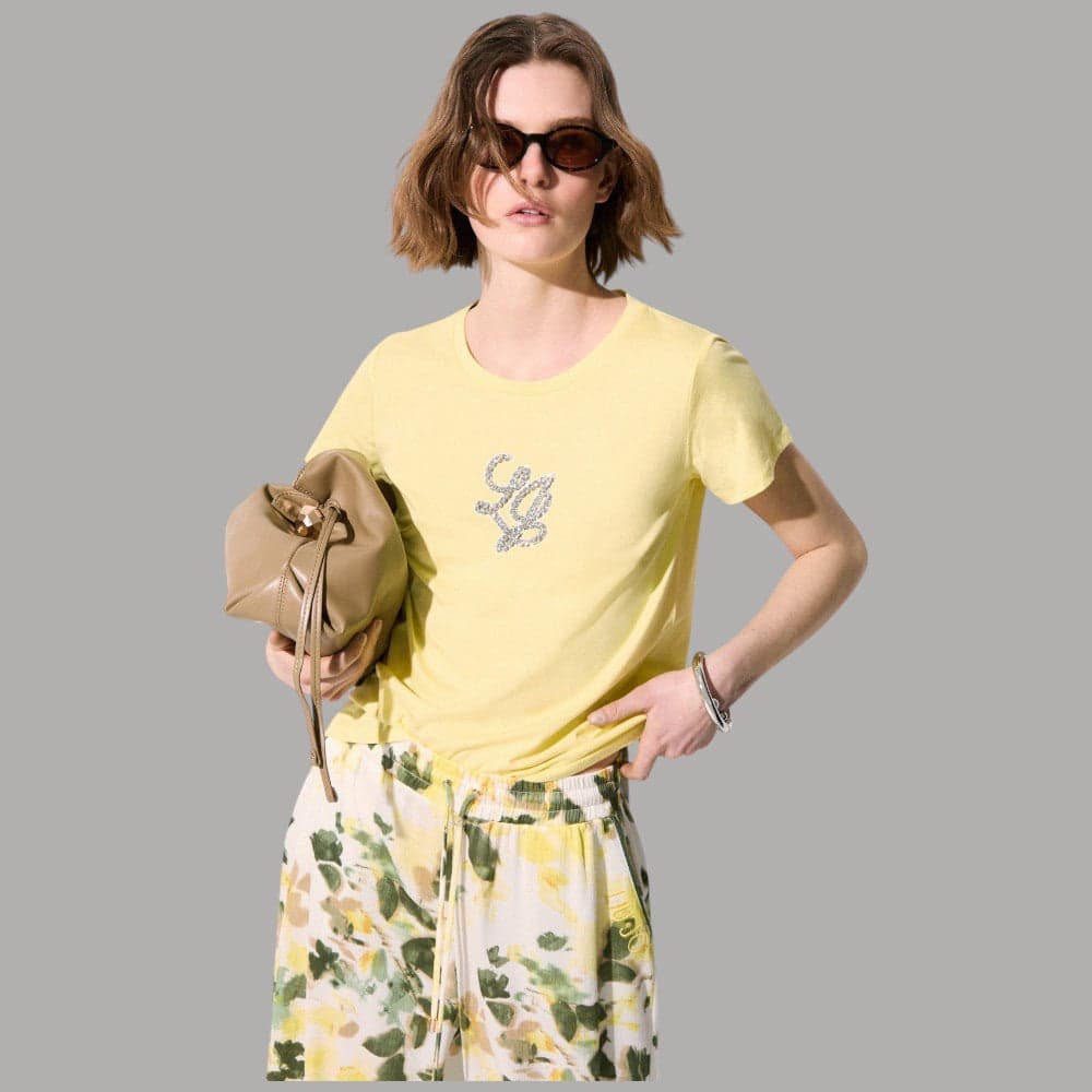 Maglietta Liu Jo in Cotone con Logo Centrale - Versatile e Casual - 5