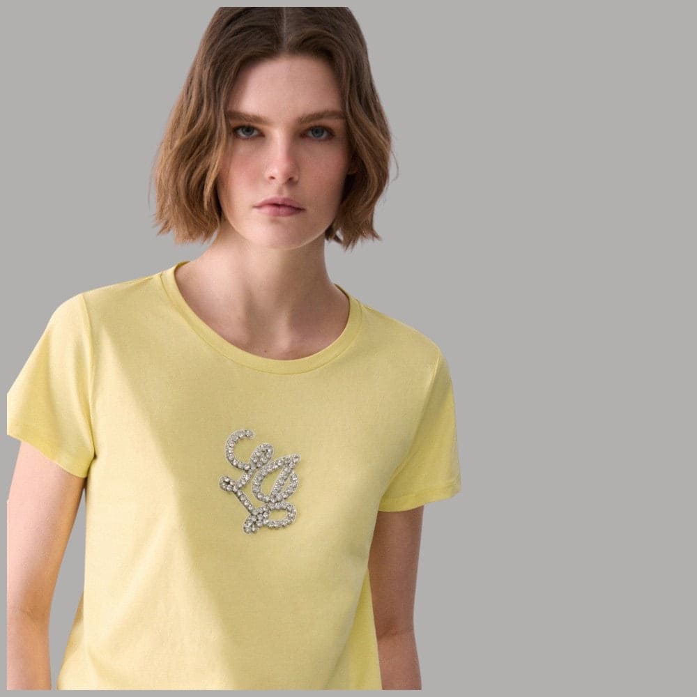 Maglietta Liu Jo in Cotone con Logo Centrale - Versatile e Casual - 2