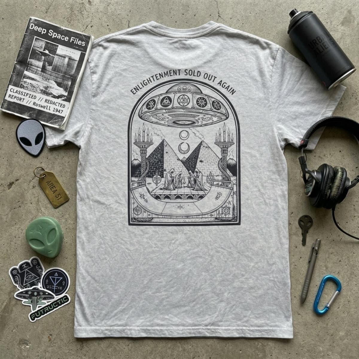 T-shirt Ghettoblaster Alien Ramp silver - 8
