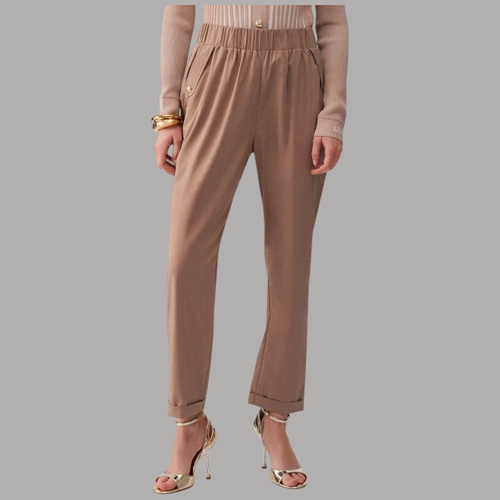 Pantaloni Liu Jo Slim Fit Risvolto, Comfort e Eleganza - 1