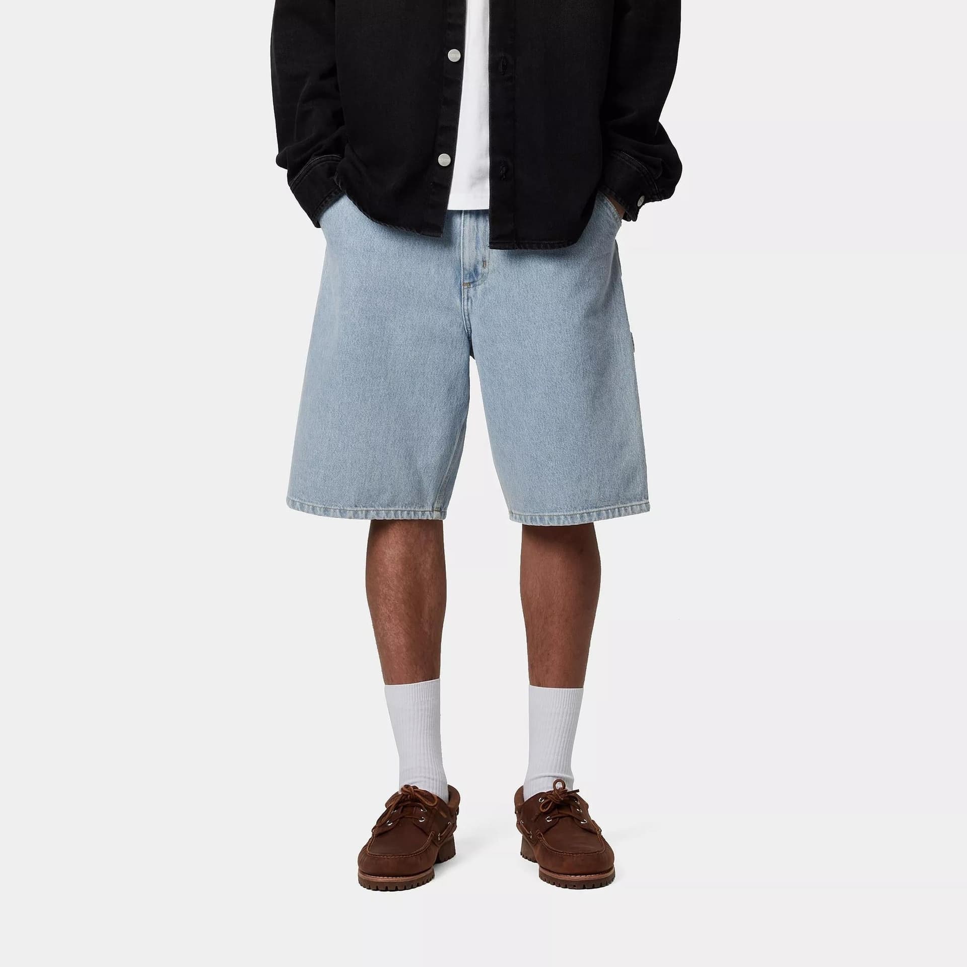 Shorts Carhartt Single Knee blue heavy stone - 3