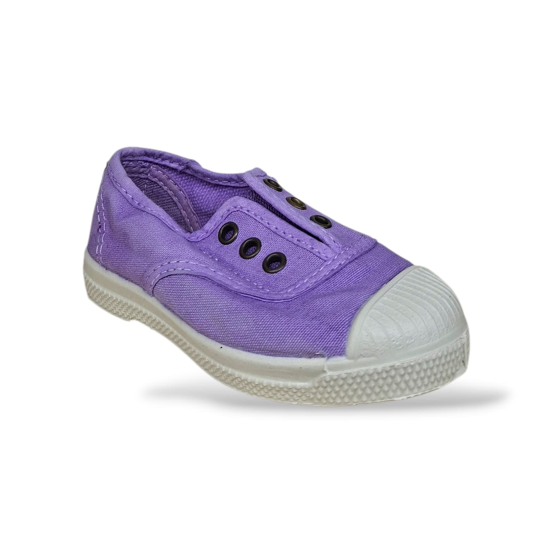 Sneakers Bambina Natural World 470 Lilla Elastico – Scarpe Vegane Traspiranti Primavera Estate - 2