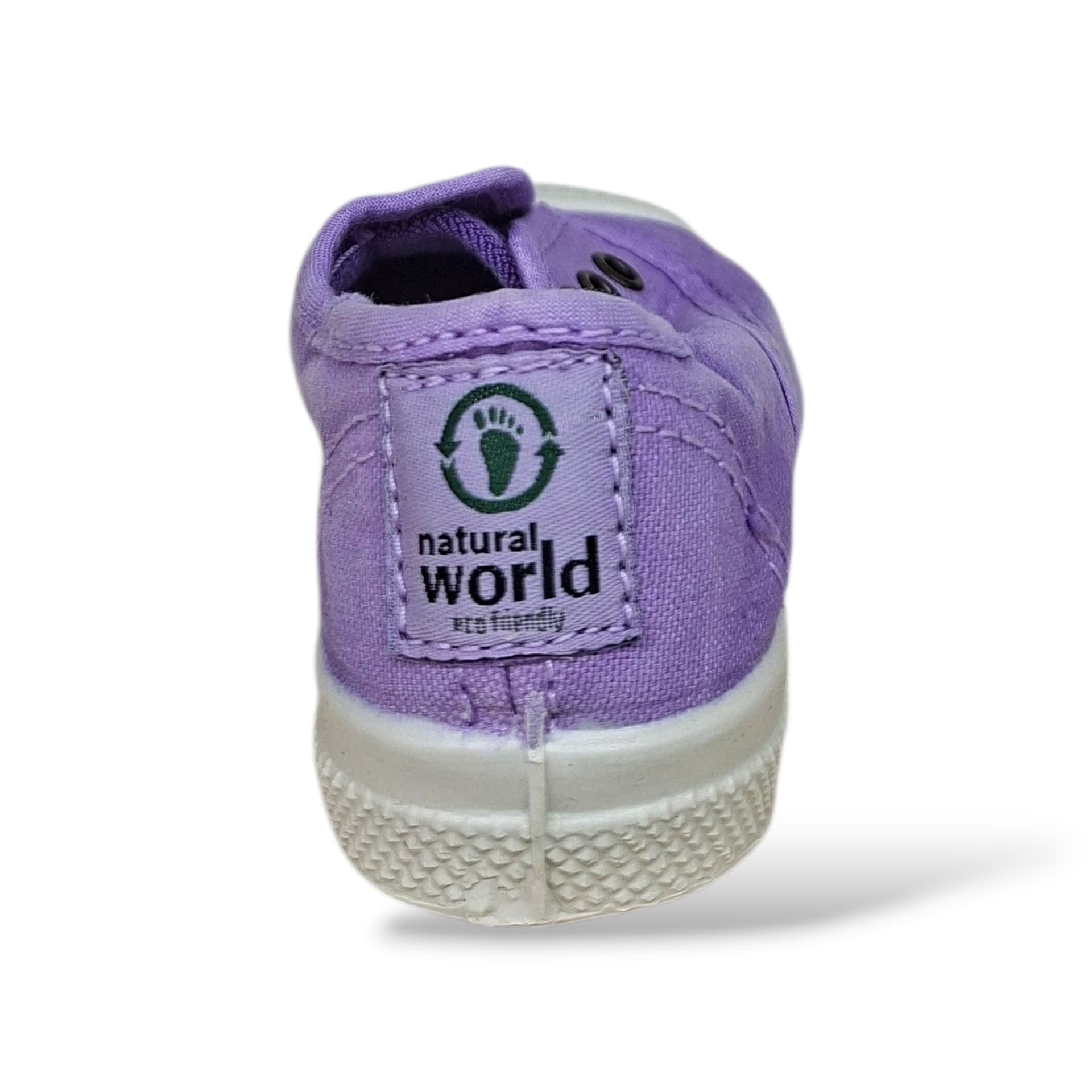 Sneakers Bambina Natural World 470 Lilla Elastico – Scarpe Vegane Traspiranti Primavera Estate - 3