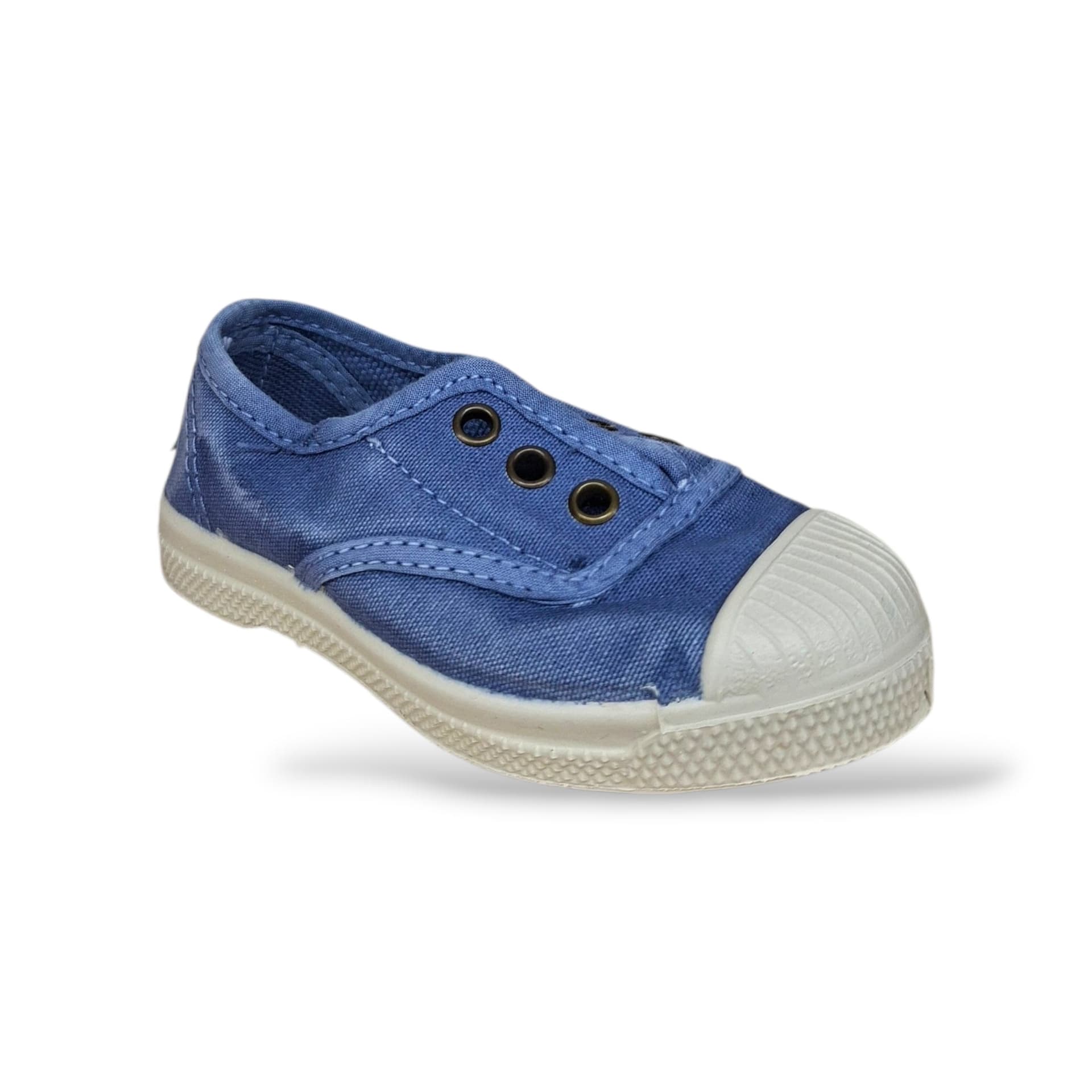 Sneakers Bambini Natural World 470 Celeste Elastico – Scarpe Vegane Traspiranti Primavera Estate - 2