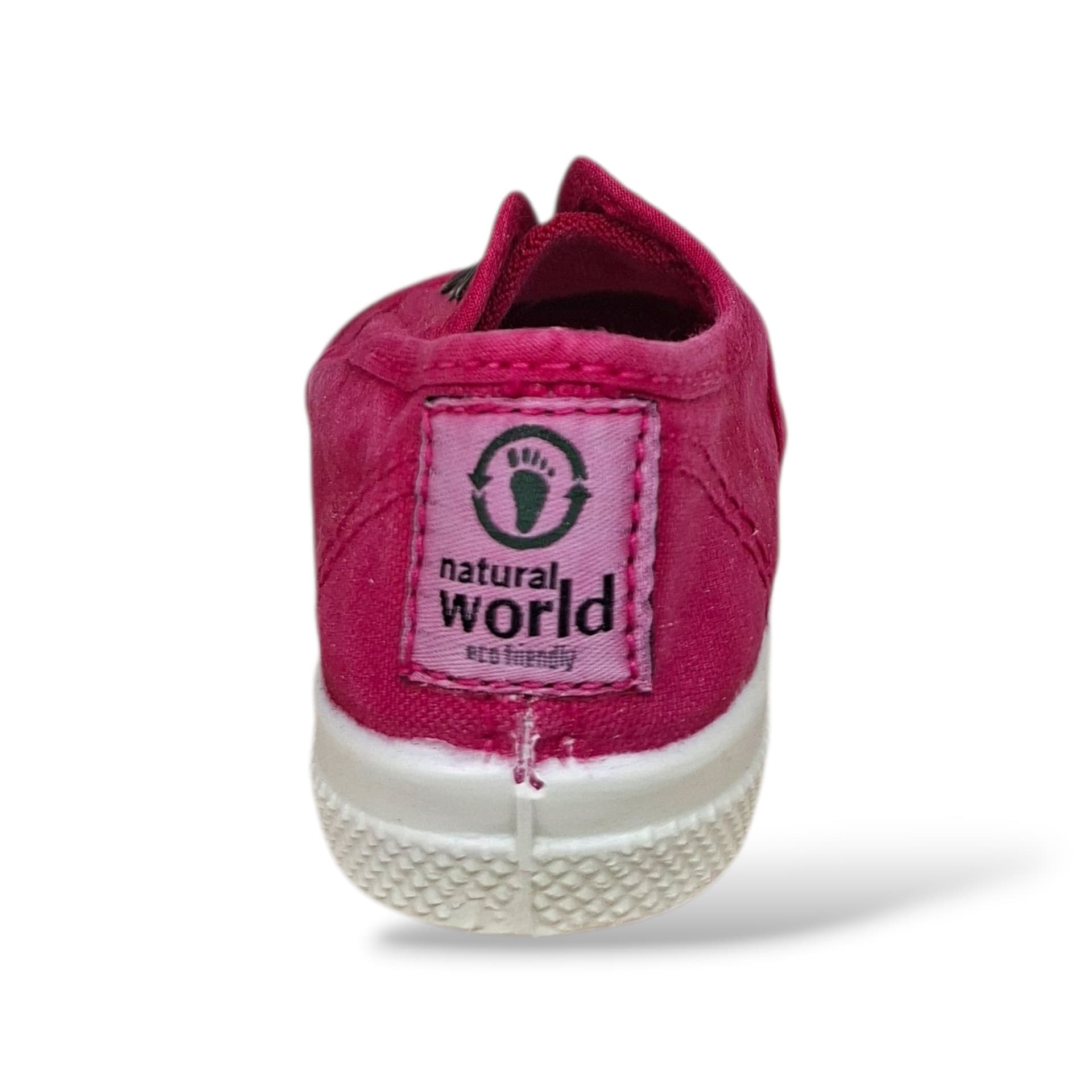 Sneakers Bambina Natural World 470 Fucsia Elastico – Scarpe Vegane Colorate Primavera Estate - 3