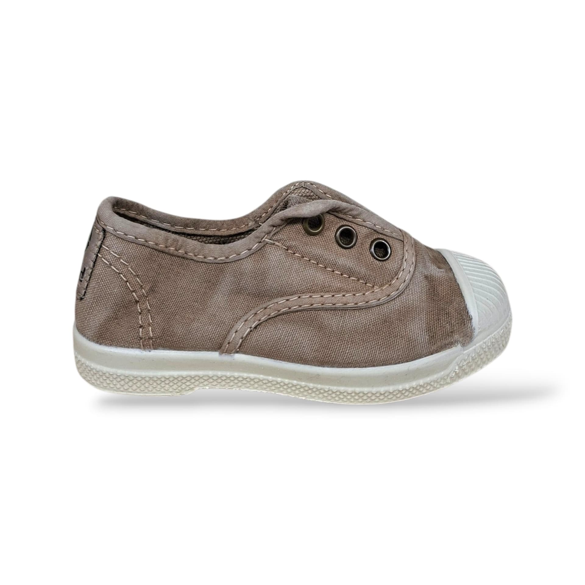 Sneakers Bambini Natural World 470 Beige Elastico – Scarpe Vegane Traspiranti Primavera Estate - 6