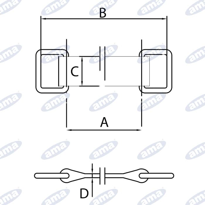 Cinghia elastica di fissaggio lunghezza totale da 213 a 293 mm - 2
