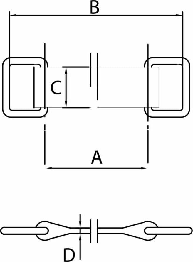 Cinghia elastica di fissaggio lunghezza totale da 213 a 293 mm - 3