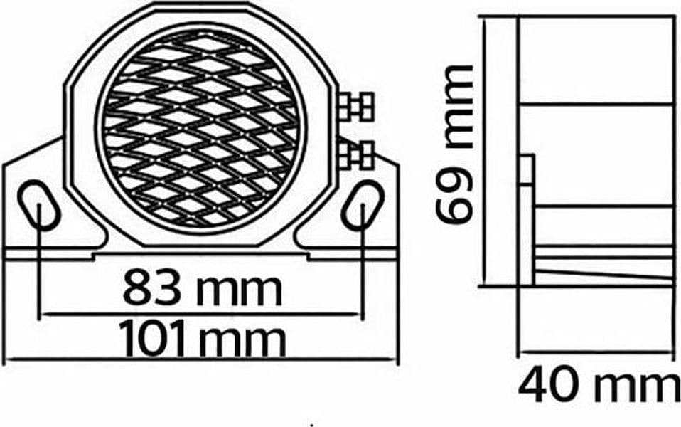 Cicalino retromarcia da 10-120V 92dB - 2
