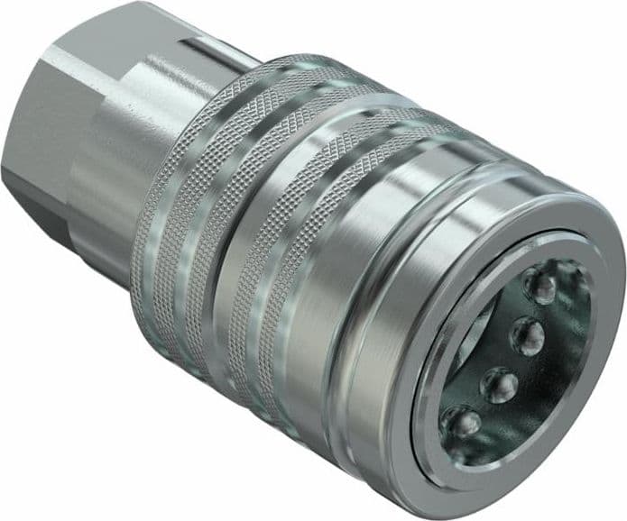 Innesto Rapido Valvola Femmina Push-Pull 1/2" NPT Faster confezione da 2 pezzi