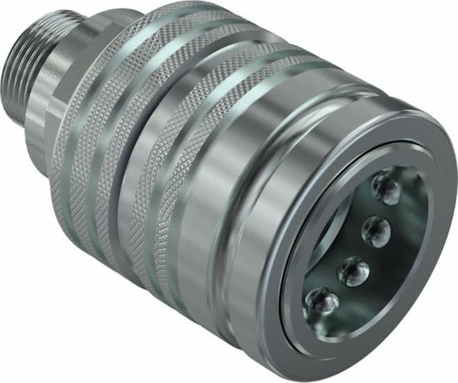 Innesto Rapido Valvola Femmina Passaparete 1/2" DIN2353 M18 (12L) Faster confezione da 2 pezzi