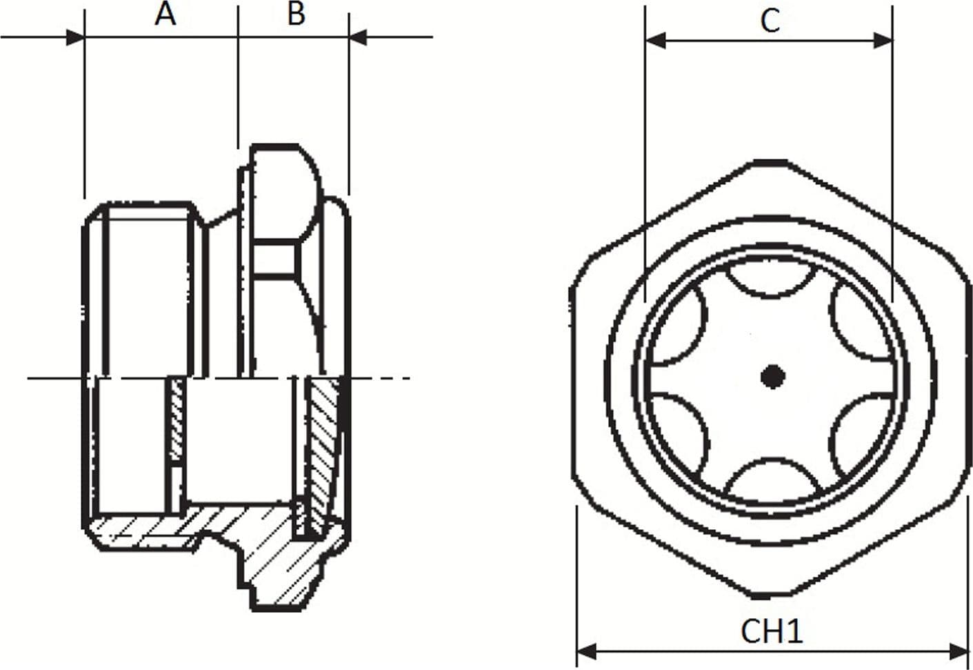 Spia livello olio da 3/4” in alluminio confezione da 5 pezzi - 2
