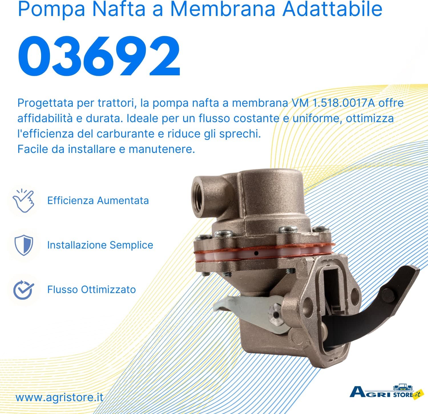 Pompa nafta a membrana adattabile VM 1.518.0017A - 6