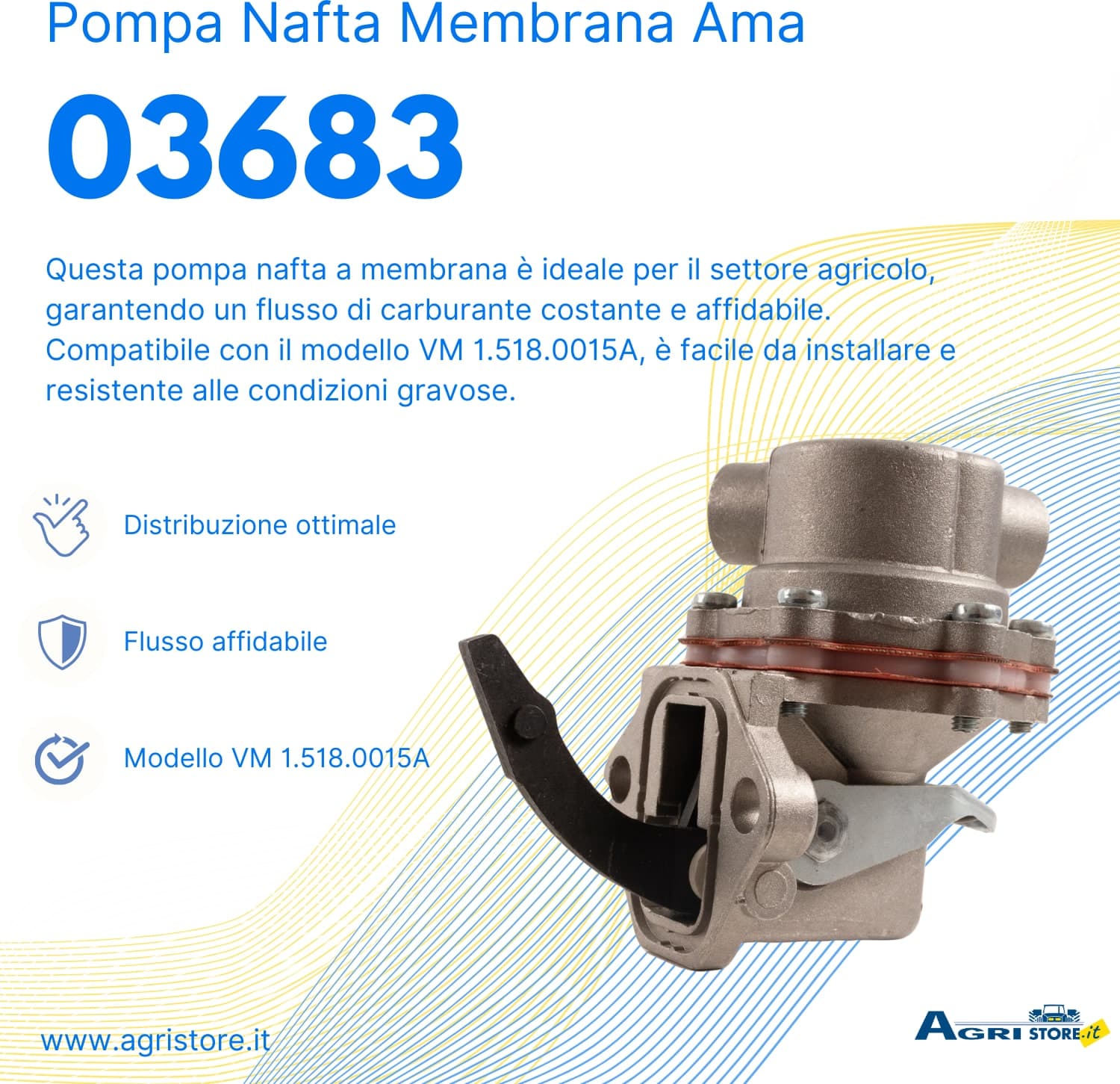 Pompa nafta a membrana adattabile VM 1.518.0015A - 6
