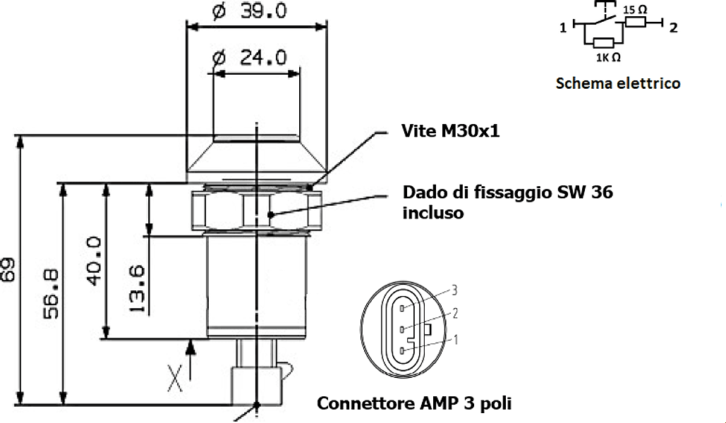 Interruttore a pulsante Pneutron Giallo - 4
