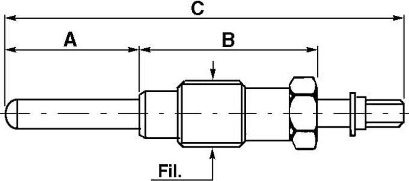 Candeletta preriscaldamento 12V adattabile a Fiat rif,orig,980611 - 2