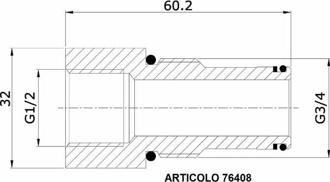 Bussola carry-over per basic 1/2" - 2