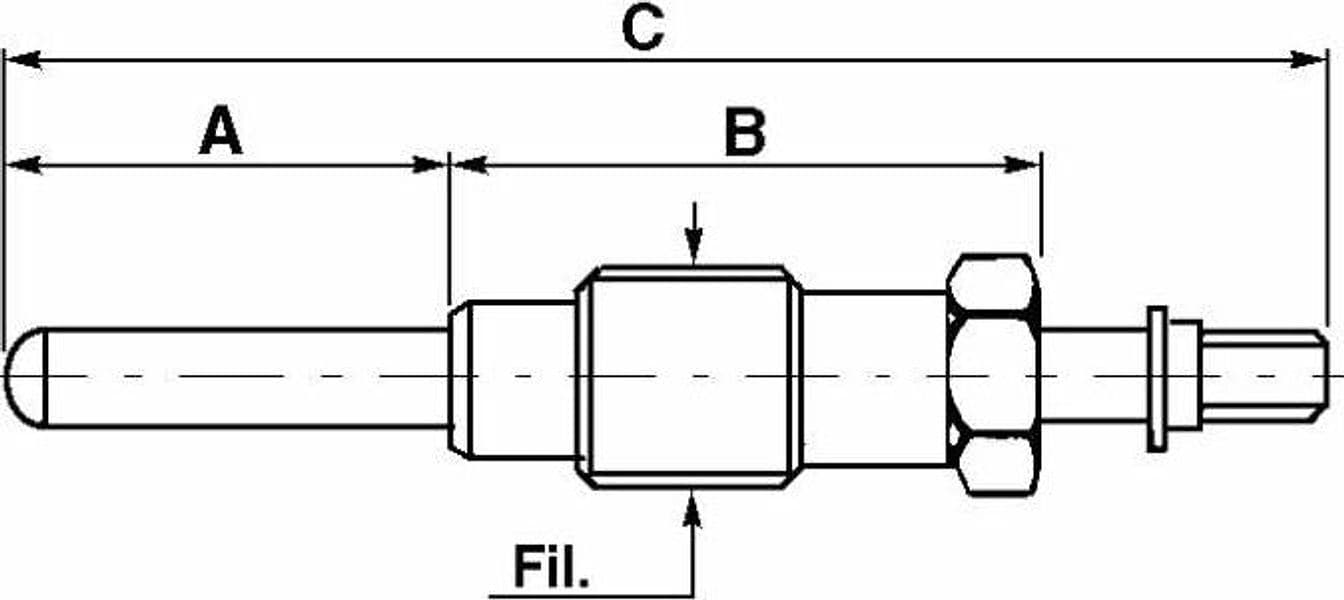 Candeletta preriscaldamento 12V compatibile Fiat 4137983 - 2