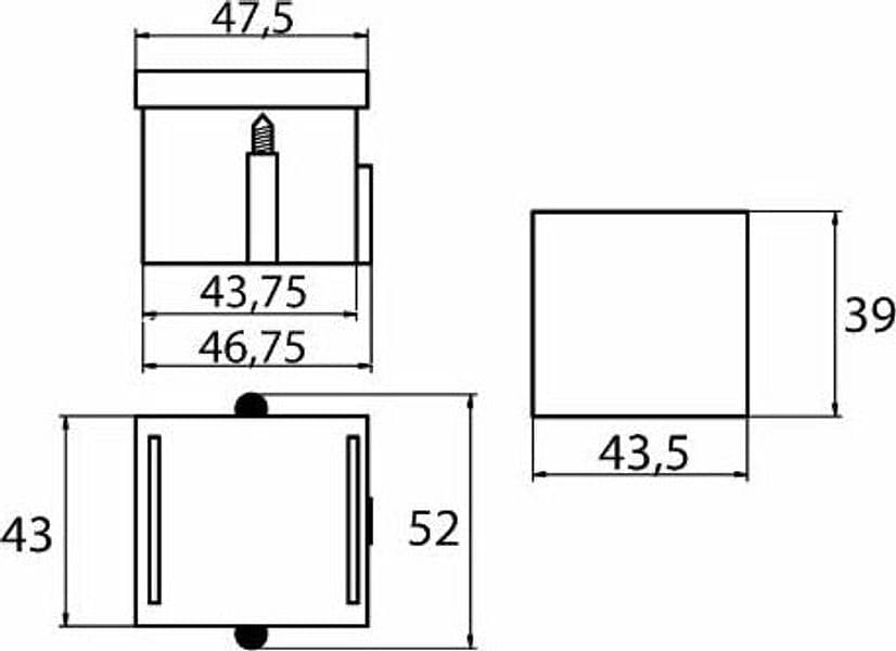 Portafusibile per 6 unità bilama - 2