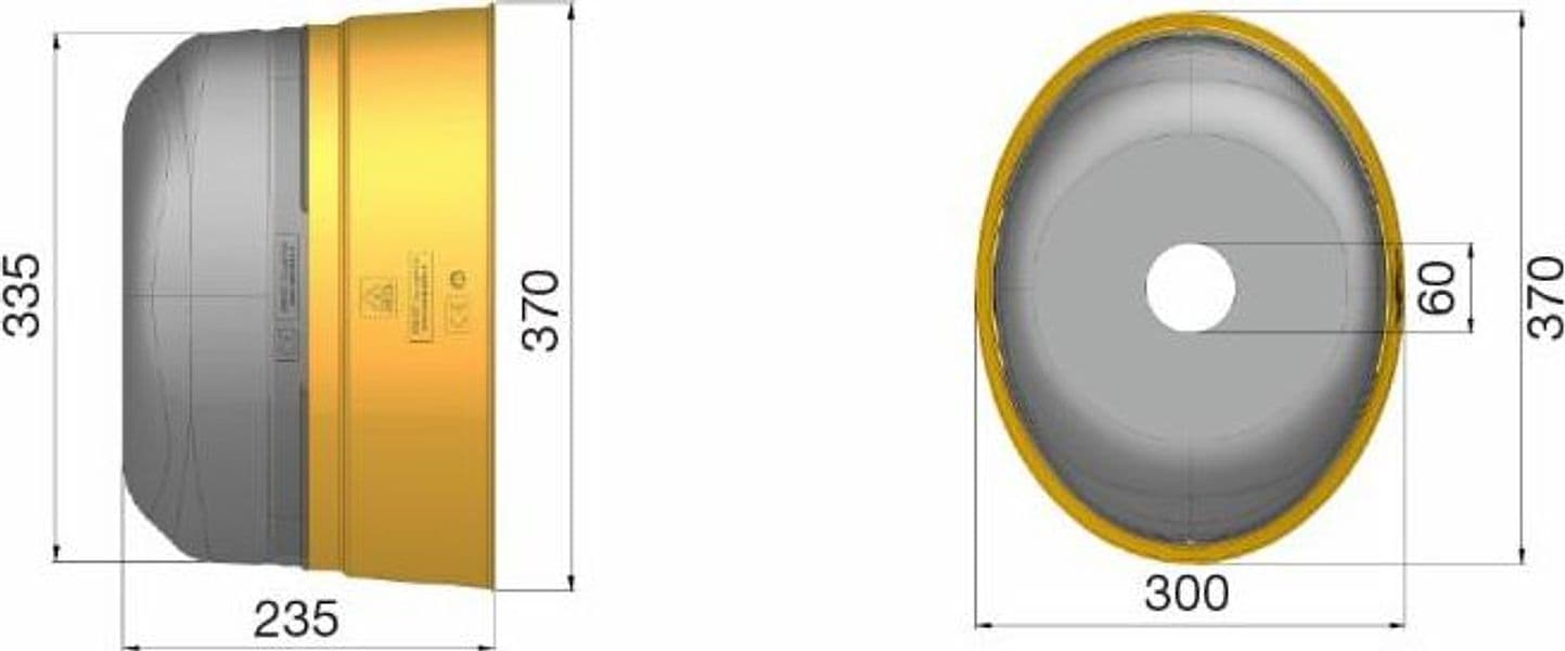 Controcuffia ovale con fascia - 2