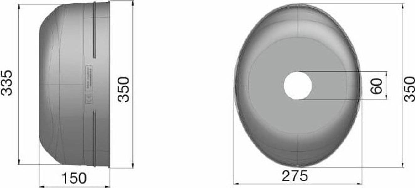 Controcuffia ovale,omologata,con 1 apertura - 2