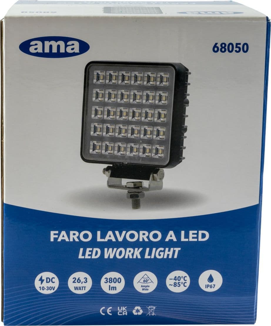 Faro da lavoro 30 LED ad ampio raggio 26,3W IP67 - 9