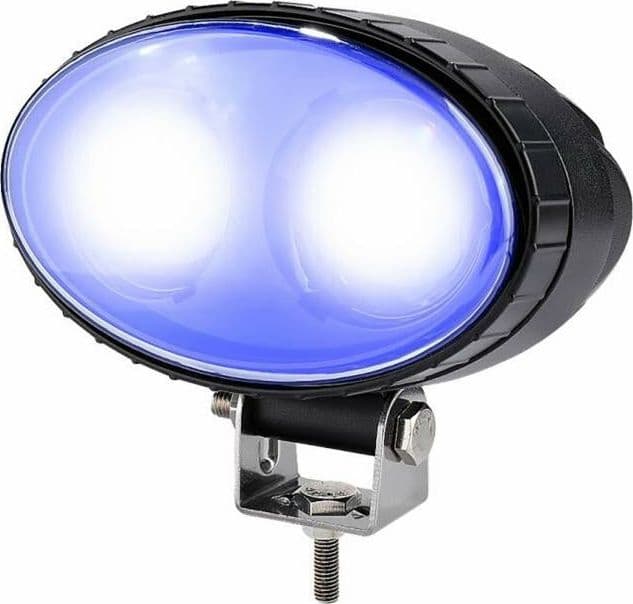 Luce di sicurezza ovale LED blu 10-110V 10W 500LM per carrelli elevatori - 2