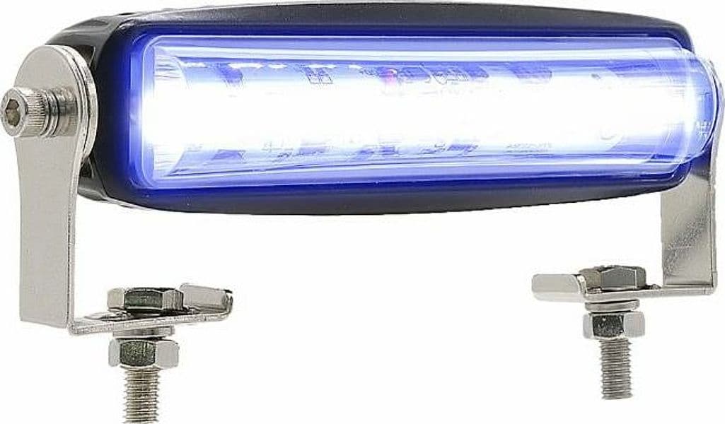 Barra di segnalazione a 6 LED blu da 18W per carrelli elevatori IP67 - 2