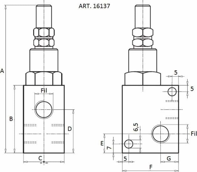 Valvola di massima pressione da 1/4" - 3