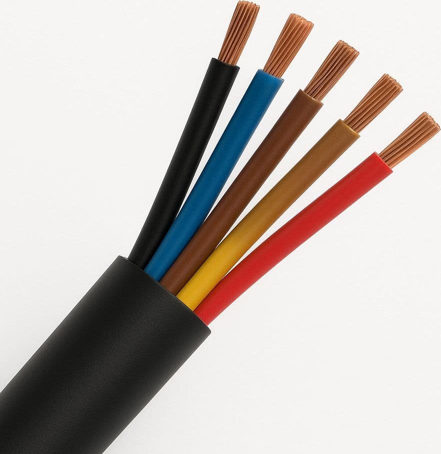 Cavo elettrico multipolare 5X1,00mm² - H05VV-F lunghezza di 50 metri - 2
