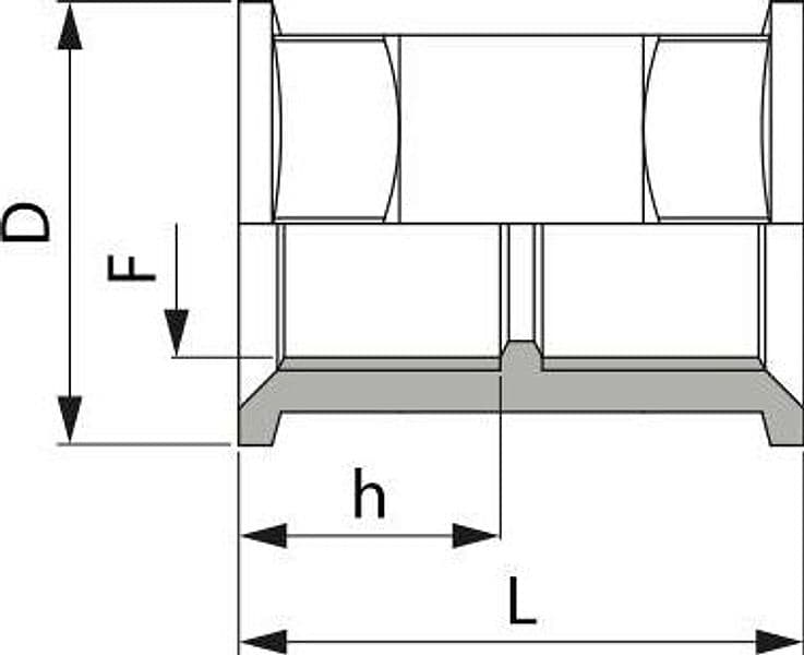 MANICOTTO 2" F. confezione da 5 pezzi - 2