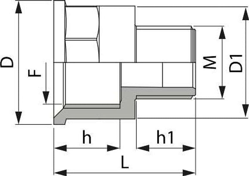 RIDUZIONE F-M 1"1/2-1"1/4 confezione da 3 pezzi - 2