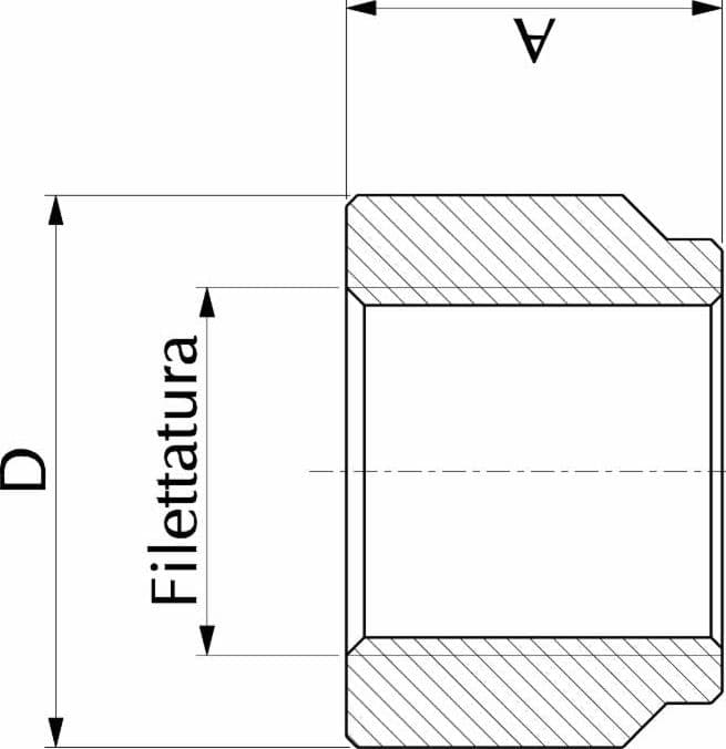 Borchia filet,femm,1/2x18 grad - 2