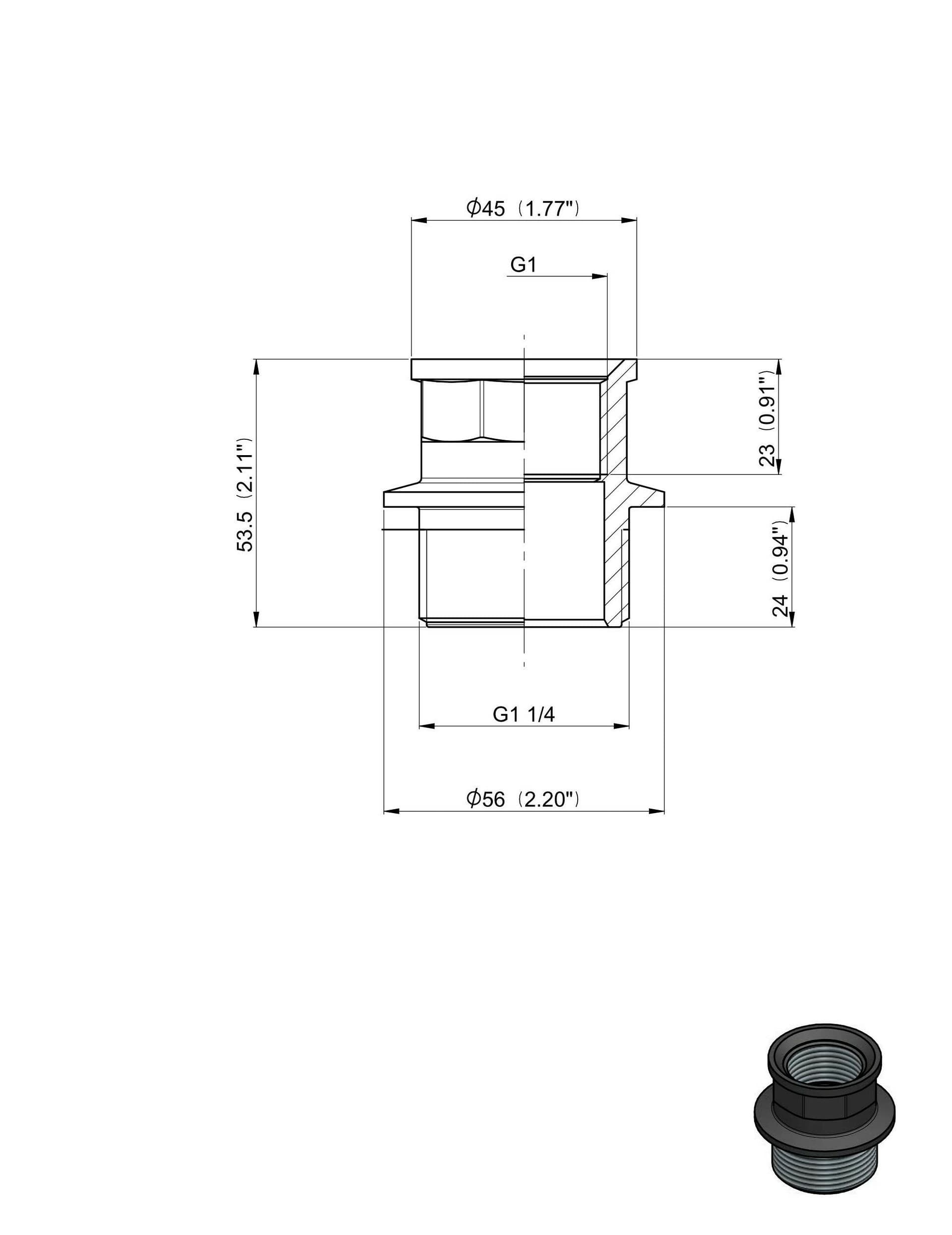 RIDUZIONE M-F 1"1/4-1" confezione da 25 pezzi - 2