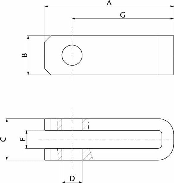 Forcella 60x15,Ø28 - 2